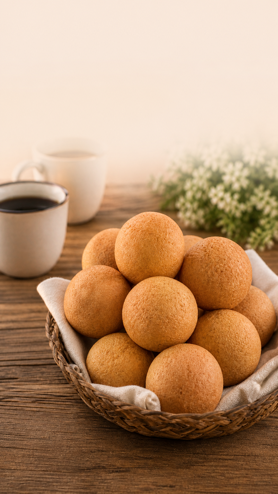 Buñuelos rellenos con mozzarella